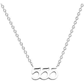 Dainty Angel Devil Number Necklace Numerology Jewelry Birthday Gift