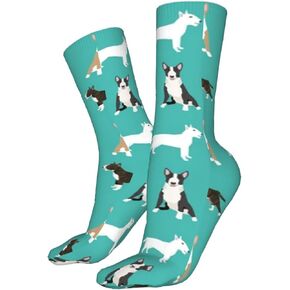 AOTOSE Bull Terrier Simple Terriers Dog Breed الرجال الجوارب الرياضية الكاحل وسادة الجري الجوارب للرجال والنساء الجوارب القطنية طاقم الجوارب, أسود, One Size in Kuwait