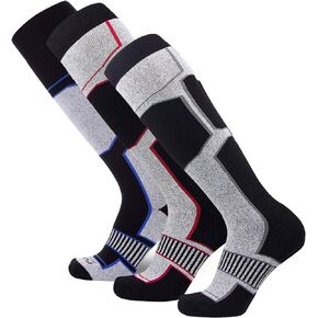 Snowboard Socks for Men - Comfortable Warm Skiing Snowboarding Sock Women, Winter