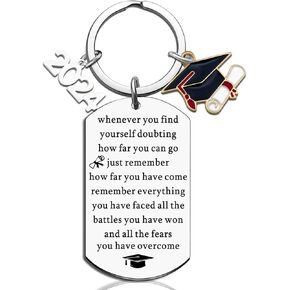 Graduation Gifts For Him Her 2024 Keychain For High School College Seniors Graduates Class Of 2024 Phd Masters Graduation Gifts For Women Men Inspirational in Saudi Arabia