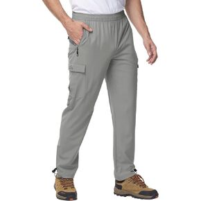 Gopune Men's Hiking Cargo Pants Lightweight Quick Dry Stretch Outdoor Camping Fishing Pants