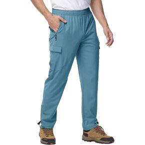 Gopune Men's Hiking Cargo Pants Lightweight Quick Dry Stretch Outdoor Camping Fishing Pants