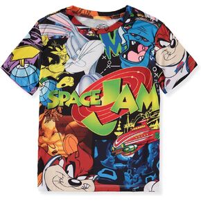 SPACE JAM Boys 4-20 Short Sleeve Classic All Over Print Graphic T-Shirt