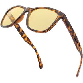 نظارات VITENZI للرؤية الليلية للرجال والنساء مضادة للوهج وآمنة للقيادة الليلية والنهارية عالية الدقة باللون الأصفر تورينو in Kuwait