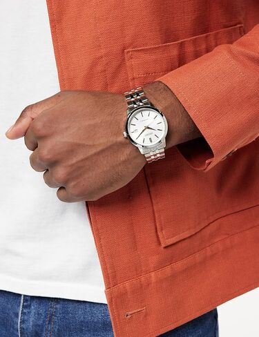 Seiko SRPH85K1 Men's Analogue Automatic Watch with Stainless Steel Strap, silver, Bracelet in Saudi Arabia