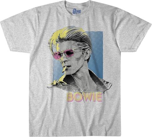 تي شيرت مرسوم عليه صورة David Bowie Sketch من ليكويد بلو للجنسين in Saudi Arabia