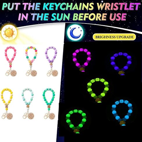 مفتاح حلقة سوار سيارة المفاتيح عيد القديس باتريك الأخضر حامل السوار سيليكون مطرز الإسورة سلاسل in Kuwait