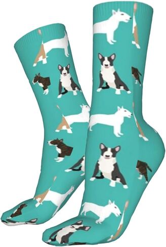 AOTOSE Bull Terrier Simple Terriers Dog Breed الرجال الجوارب الرياضية الكاحل وسادة الجري الجوارب للرجال والنساء الجوارب القطنية طاقم الجوارب, أسود, One Size in Kuwait