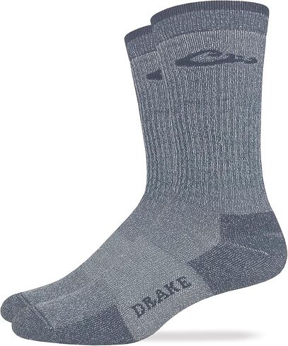 Drake Merino Wool Crew Seamless Toe Socks, Lrg (W 9-12 / M 9-13), 1 Pair in Kuwait