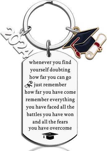 Graduation Gifts For Him Her 2024 Keychain For High School College Seniors Graduates Class Of 2024 Phd Masters Graduation Gifts For Women Men Inspirational in Saudi Arabia