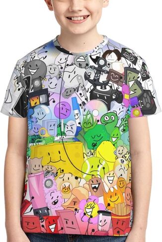 Bfdi-Dream-Island Unisex Graphic T-Shirts Crewneck Summer Shirt Short Sleeve Tops Blouse for Boys Girls in Saudi Arabia