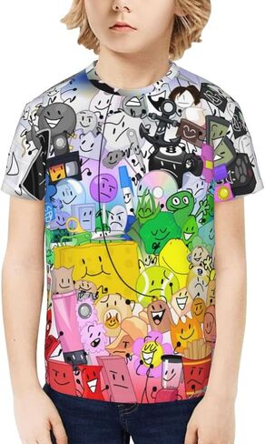 Bfdi-Dream-Island Unisex Graphic T-Shirts Crewneck Summer Shirt Short Sleeve Tops Blouse for Boys Girls in Saudi Arabia