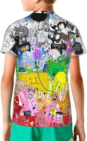 Bfdi-Dream-Island Unisex Graphic T-Shirts Crewneck Summer Shirt Short Sleeve Tops Blouse for Boys Girls in Saudi Arabia