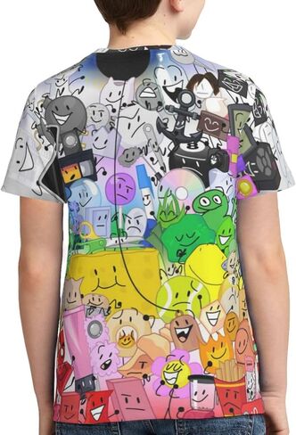 Bfdi-Dream-Island Unisex Graphic T-Shirts Crewneck Summer Shirt Short Sleeve Tops Blouse for Boys Girls in Saudi Arabia