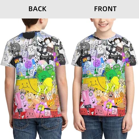 Bfdi-Dream-Island Unisex Graphic T-Shirts Crewneck Summer Shirt Short Sleeve Tops Blouse for Boys Girls in Saudi Arabia