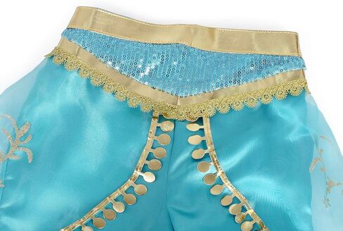 Jurebecia Princess Costume for Girls Halloween Dress up Fancy Birthday Theme Party Role Play Outfit Blue in Kuwait