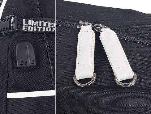حقيبة ظهر روفاتايد أنيمي حقيبة ظهر للكمبيوتر المحمول مع منفذ شحن USB ومنفذ سماعة رأس in Kuwait