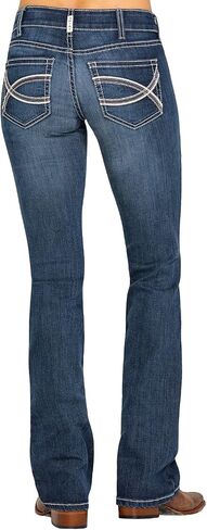 ARIAT Women's R.e.a.l. Mid Rise Arrow Fit Stretch Shayla Boot Cut Jean in Saudi Arabia