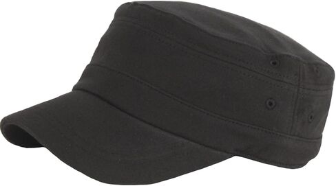 RaOn A155 New Cotton Pre-Curved Simple Hole Design Club Army Cap Cadet Military Hat in Saudi Arabia