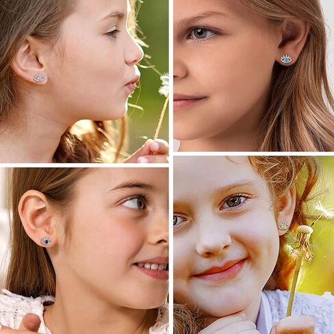 Bestyle 925 الفضة الاسترليني قلادة عين الشر للنساء، تم إنشاء قلادة جوهرة الميلاد الرائعة لمدة 12 شهرًا قلادة زركونيا مكعبة أنيقة، قلادة عيون بوهو تميمة مجوهرات قلادة in Kuwait