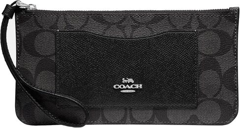 Coach Signature PVC Zip Top Wallet in Kuwait