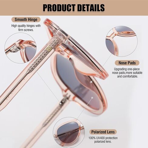 DUCO Retro Aviator Polarized Sunglasses Women Men Vintage Double Bridge Sun Glasses Classic Shades DC1208 in Saudi Arabia