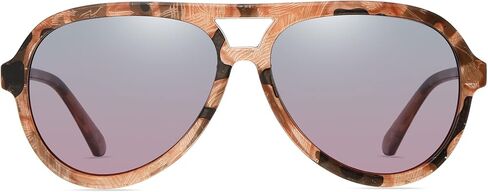 DUCO Retro Aviator Polarized Sunglasses Women Men Vintage Double Bridge Sun Glasses Classic Shades DC1208 in Saudi Arabia