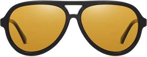 DUCO Retro Aviator Polarized Sunglasses Women Men Vintage Double Bridge Sun Glasses Classic Shades DC1208 in Saudi Arabia
