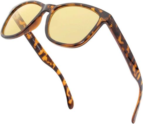 نظارات VITENZI للرؤية الليلية للرجال والنساء مضادة للوهج وآمنة للقيادة الليلية والنهارية عالية الدقة باللون الأصفر تورينو in Kuwait