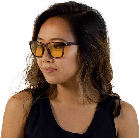 نظارات VITENZI للرؤية الليلية للرجال والنساء مضادة للوهج وآمنة للقيادة الليلية والنهارية عالية الدقة باللون الأصفر تورينو in Kuwait