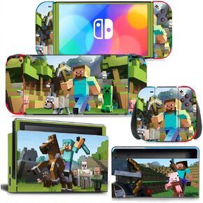 Protective Skin Sticker Vinyl for Switch OLED Minecraft in Kuwait