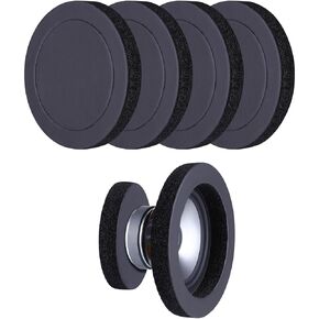 6.5"Foam Speaker Enhancer, 4PCS Self Adhesive Car Door Speaker Foam Rings, 6" to 6.5" Car Door Speaker Fast Rings, Universal High Rebound Sponge Bass Blocker Kit for Stereo Audio Speaker
