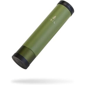 قارورة معزولة مع ضوء، 8 أونصة من الفولاذ المقاوم للصدأ بجدار مزدوج محكم الغلق، غطاء للشرب مانع للتسرب، حلقة تسلق قابلة للفصل لسهولة التركيب، أسود in Kuwait