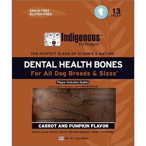 Indigenous Dental Health Bones — Carrot & Pumpkin Flavor Large 17oz