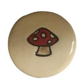 Ceramic Smoke Stone Hand Rolled Unfiltered Cigarette Holder Red Mushroom in Saudi Arabia