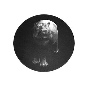 Hippo Mouse Pad for Desk Mouse Pad for Laptop Mousepad Black Nonslip Mouse Pad Animal