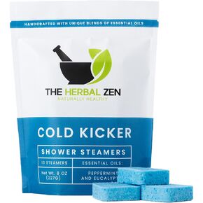 Cold Kicker Shower Steamers Aromatherapy, Eucalyptus Shower Steamer, Shower Bombs Made in the USA, Menthol Shower Steamer, Self Care Gifts, Easter Basket Stuffer, Spa Day Gift for Her and Him