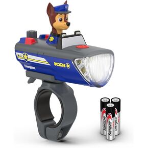 Energizer PAW Patrol Chase Bike Light, Ideal for Kid's Bikes and Scooters, PAW Patrol Toy Flashlight for Boys and Girls, Use as a Camping Flashlight and Outdoor Light (Batteries Included)