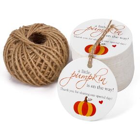 WRAPAHOLIC Gift Tags with String - 100PCS Happy Mother's Day Floral Design Paper Tags with 100 Feet Natural Jute Twine for Mother' Day, Party Favors