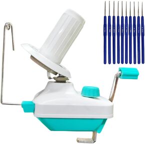 Yarn Ball Winder, Weaving Ball WinderNeedle Craft Yarn Ball Winder, Easy to Set Up and Use,Sturdy with, Including 10 Sizes Crochet Hooks Set