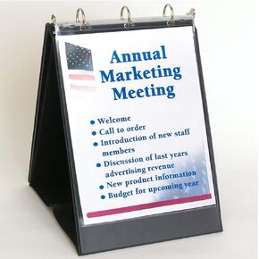 StoreSMART - Flip Chart Easel Binder - Portrait/Vertical - Black - VH430