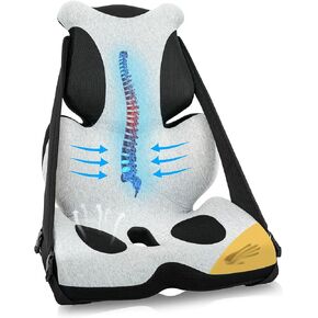 وسادة كرسي مكتب من الإسفنج الذكي، وسادة دعم أسفل الظهر، وسادة مقعد السيارة، وسادة كرسي من قطعة واحدة، تحسين الوضع، عرق النسا، تخفيف آلام العصعص في الورك والظهر، غير قابلة للانزلاق، حزام قابل للتعديل in Kuwait