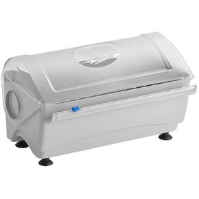 Tablecraft Film Wrapper Film Dispenser, Kenkut Single Roll of Plastic Food Cling Wrap and Aluminum Foil Holder, Slide Cutter, Heavy Duty Foodservice Restaurant Kitchen,White