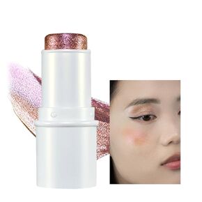 Multichrome Highlighter Stick,8 Colors Contour Stick Makeup Collection,3 In 1 Eye Blush Ande Lip Highlighter Makeup For Face And Body#01