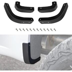 Mud Flap Delete Fit for Chevy Silverado 2019-2024,Mud Guards Mudflaps Delete Compatible with Chevrolet Silverado 1500 Accessories 2019-2024