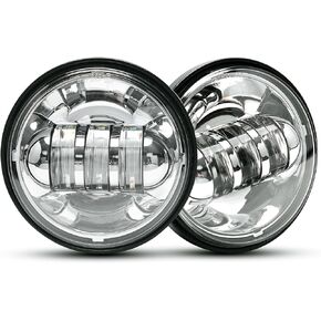 LX-LIGHT 4.5 inch Black LED Auxiliary Spot Fog Passing Lights Lamp for Motorcycles Projector Driving Lamp