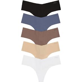 Victoria's Secret PINK Women's No Show Thong Underwear, Panties for Women, Multi Pack (XS-XXL)