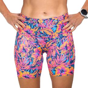 Zoot Women’s LTD 6-Inch Triathlon Shorts, Endurance Cycle Padded Shorts for Swim, Bike, Run with Quick Drying UPF 50+ Fabric