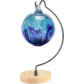 Semicircular Ornament Display Stand Aesthetic Air Plants Holder Terrariums Hanging Planter Stand Art Iron Wire Hanging Pot Hook for Home Decor Ornaments Glass Globe Witch Ball