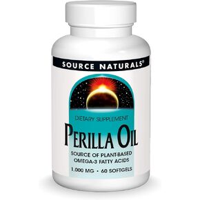 Source Naturals Perilla Oil Source of Plant-Based Omega-3 Fatty Acids, 1000 mg - 60 Softgels